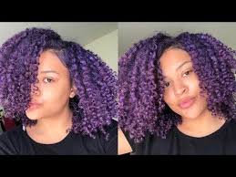 How To Color Dye Natural Hair Purple No Bleach Or Permanent Coloring Youtube Natural Hair Styles Purple Natural Hair Dyed Natural Hair