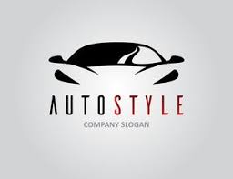 Auto Style Car Logo Design With Concept Sports Vehicle Icon Silhouette On Light Grey Background Vector Illustratio Car Logo Design Automotive Logo Logo Design