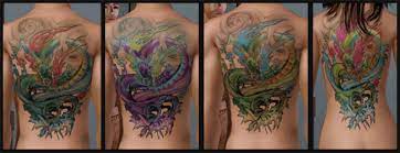As most tribal tattoos are black, even the aries tattoo is done in black. Mod The Sims Double Dragon Tattoos Mix Match Chestpiece Backpiece