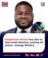 Suspension of fuel levy due to Iran-Israel tensions, soaring oil prices