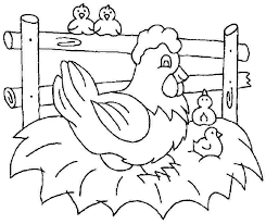 Animal Chicken Colouring Sheets Free Printable For Preschool 25770 Chicken Coloring Chicken Coloring Pages Coloring Pages