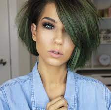 Krystalclearmakeup Is Wearing Lotus No 410 From Our Luxury Mink Collection Olive Hair Colour Olive Hair Short Hair Styles