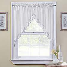 These ribcord kitchen curtains are solid opaque color tier curtains with vertical ribbing that add color while providing privacy and warmth. Regent Rod Pocket Swag Valance