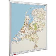 Nederland is sinds vandaag niet langer meer een van de weinige donkerrode plekken op de coronalandkaart van het ecdc, het. Administratieve Kaart Van Nederland Magnetisch 130x110 Cm Manutan Nl