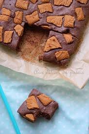 Brownie Au Speculoos Recette Facile Aux Delices Du Palais Recette Recette Speculoos Recette Facile Recette Speculos