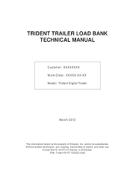 Purpose of the job minimal level of relevant experience: Simplex Trident Digital Trailer Load Bank Operator S Manual Manualzz