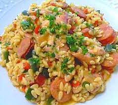 Easy, fresh and colorful meals. Orzo Risotto With Chicken Sausage And Peppers Sf Weekly
