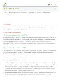 Cdi, cdd, à temps complet ou partiel. 2le Contrat De Travail Droit Prive Institutions Sociales