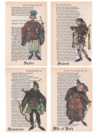 Repurposed Art From Chaucer S Canterbury Tales 16 Etsy Canterbury Tales Chaucer Canterbury Tales Repurposed Art