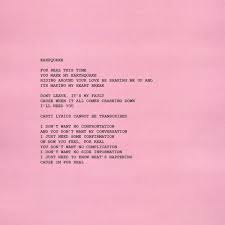 Tyler The Creator Earfquake Lyrics Genius Lyrics Automatically generate lyrics using keywords of your choice. tyler the creator earfquake lyrics