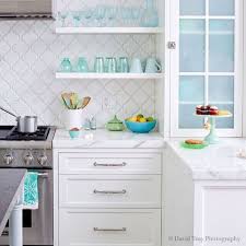 We added mirrored stainless steel chips in this glass tile which will reflect and make counter space seem bigger. 42 Beveled Arabesque Tile Ideas Arabesque Tile Arabesque Tile Backsplash