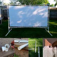 Cut two pieces of the black felt tape measuring the length of your screen and two pieces measuring the width of your screen. 11 Diy Backyard Movie Screen Ideas For Your Outdoor Theater