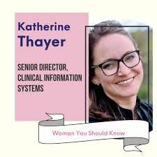 Katherine Thayer is the Senior Clinical Information Systems Director at NYC  Health + Hospitals. She oversees all aspects of clinical information  management for the nation’s largest public health care ...