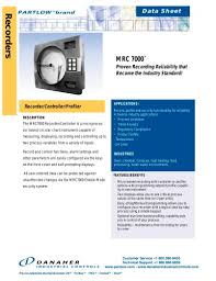 Partlow Mrc 7000 Termya Medida Y Control Pdf Catalogs