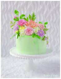 Go for bold and vibrant hues or light and muted tones. Flower Cake For 70th Birthday Cakecentral Com