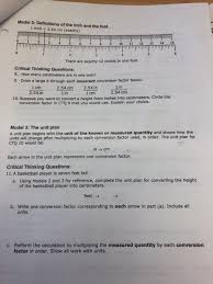 How far is 3 feet in centimeters? Model 2 Definitions Of The Inch And The Foot 2 54 Cm Chegg Com