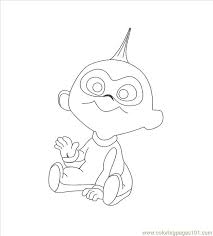 Bob is a superhero who fights bad guys and is loved by his neighbors. Jack Jack0001 Coloring Page For Kids Free The Incredibles Printable Coloring Pages Online For Kids Coloringpages101 Com Coloring Pages For Kids
