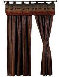 Mustang Canyon Ii Valance Faux Leather Drapery Set 84 Long Valance Drapery Panels Room Themes
