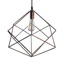 Single Light Geometric Pendant Light Antique Length Adjustable Metal Ceiling Light For Kitchen In Silver Rust Beautifulhalo Com