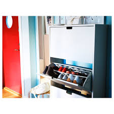 The ikea hemnes shoe storage unit has be upgraded by adding a wooden top and leather strap handles and now looks like it was always meant to be there. Buy Stall Shoe Cabinet With 3 Compartments Online Uae Ikea