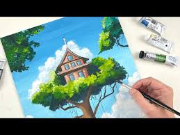 Ghibli House On Canvas Tutorial