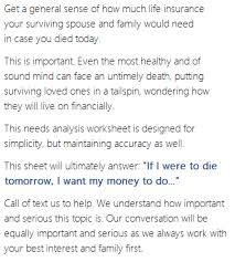 Ws_08.1 life insurance needs analysis.xls. Https Myfamilylifeinsurance Com Wp Content Uploads 2017 05 Life Insurance Needs Worksheet Pdf