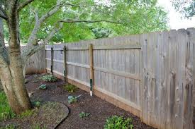 How much does it cost to fix a fence? How To Fix A Leaning Fence Backyard Fences Fence Landscaping Garden Fencing