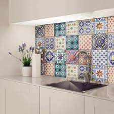No paste or water needed, just peel and stick. Tile Decal Carrelage Decals Provence Style Tile Decals Tile Vinyl Stickers Carrelage Stickers Kitchen Tile Decal Stickers Carrelage In 2021 Splashback Tiles Tile Decals Style Tile