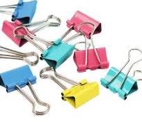 Foska 25mm Office Stationery Metal Colorful Binder Clip for Office Binder  and Paper Clips Binder Clips Folder