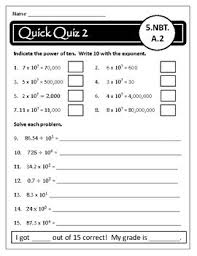 These sheets can be used to introduce a concept Number And Operations In Base Ten Assessments Ccss 5 Nbt 1 7 Tpt