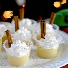 Eggnog Jello Shots Recipe Key Ingredient Eggnog Recipe Shot Recipes Eggnog Martini
