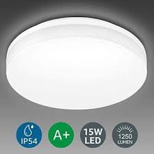 The flush mount light fixture is an excellent addition to a variety of decors. Lighting Ever Le Flush Mount Ceiling Light Fixture Waterproof Led Ceiling Light For Bathroom Porch 5000k Daylight 15w 100w Equivalent