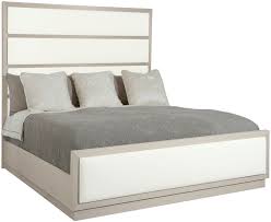 The campania panel king bed by bernhardt will add elegance to your bedroom. Bernhardt Axiom California King Upholstered Bed In Linear Gray
