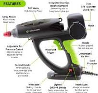SPRAY-500 500W Motorized Hot Melt Spray Glue Gun