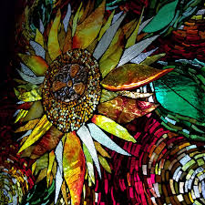 How to glue sky into your stained glass garden mosaic. August Glass On Glass Mosaic Retreat With Kory Dollar At Scappoose Creek Inn Marvelous Mosaic Fine Art