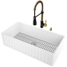 vigo matte stone white composite 36 in