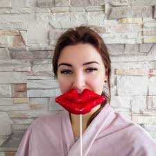 Valentine Decor, Valentine Day Lips, Valentine Day Heart, Valentines Wand,  Valentine Kiss Decor