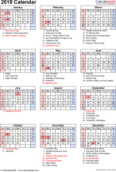 This calendar only applies to the following study periods: 2018 Calendar Pdf 17 Free Printable Calendar Templates