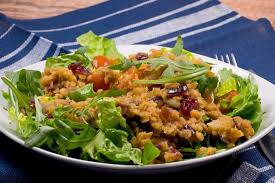 Roter Linsensalat Mit Cranberrys Und Ruccola Rezept Ruccola Salat Linsensalat Rezepte