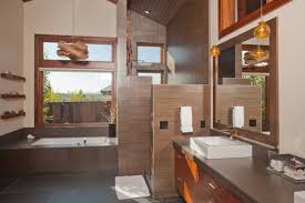 Explore unique illumination designs for your master bathroom. 19 Beautiful Showers Without Doors