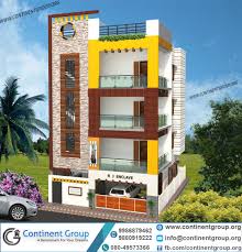 How to get g+2 elevation designs. 3d Building Elevation 3d Front Elevation 3d Rendering In Bangalore