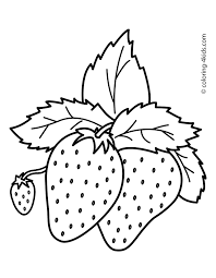 Free Printable Strawberry Coloring Pages Free Button Green Url Https Www Dentistmitcham Com Wp In 2020 Fruit Coloring Pages Coloring Pages Coloring Pages For Kids