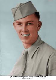 344th bomb group : Sgt. Joe Crossan Engineer/Gunner