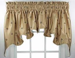 Our curtain poles come in five different finishes. Fleur De Lis Pillow Window Toppers Custom Curtain Rods Valance