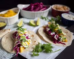Lime crema for fish tacos. Fish Tacos With Lime Crema Cardamom Coconut