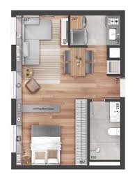 Pin By Mohamed Rajib Drammeh On Granny Flats Studio Apartment Floor Plans Small Apartment Plans Bedroom Floor Plans