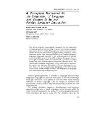 The objective of an application letter is to attract the attention of an employer. Pdf A Conceptual Framework For The Integration Of Language And Content In Second Foreign Language Programs