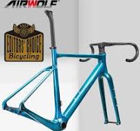 AIRWOLF T1100 Telaio per ghiaia in carbonio Freno a disco Max Pneumatico 700C * 45C Cavo interno Ghiaia Telaio per bicicletta Telaio per bici da ...