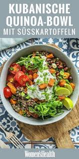 Quinoa Bowl Mit Zimtigen Susskartoffeln Rezepte Women S Health Rezept Susskartoffel Rezepte Gesunde Rezepte Quinoa