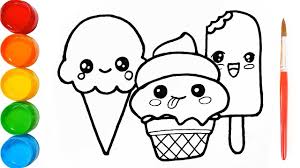 Dibujo Helado Para Colorear